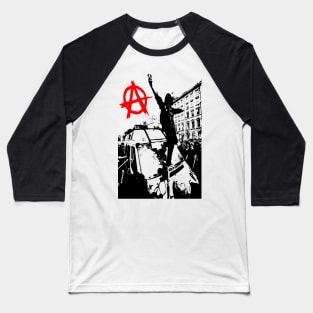 Anarchy On The Streets Baseball T-Shirt